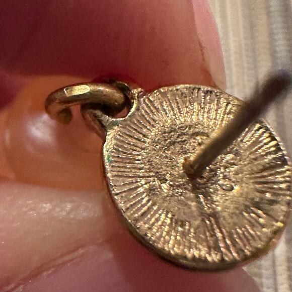 Monet Dangle Drop Pierced Earrings Round Balls Gold Orange Retro - Picture 9 of 12